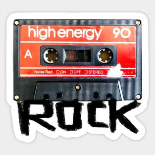 Rock Cassette Mix Tape Sticker